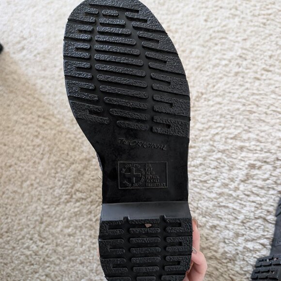 Dr Martens 1460 Mono Smooth Leather Lace Up Boots in Black - Size 6 - Picture 8 of 8